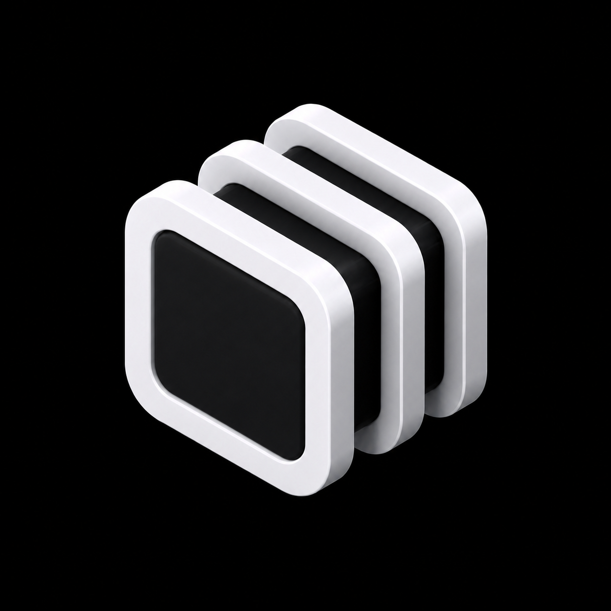 White Zenovay 3D mark on black